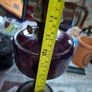 Beautiful Antique Oil Lamp Deep Purple Glass Reservoir, typical of Victorian Era Postage Available Image 7