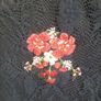 Navy girls dress with flowers 7-8 years Image 3
