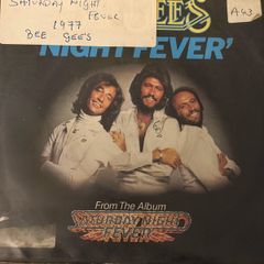 Bee Gees Night Fever 1978 UK 7inch Vinyl with Picture Sleeve