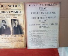 Michael Collins 1920s memorabilia A3 size posters