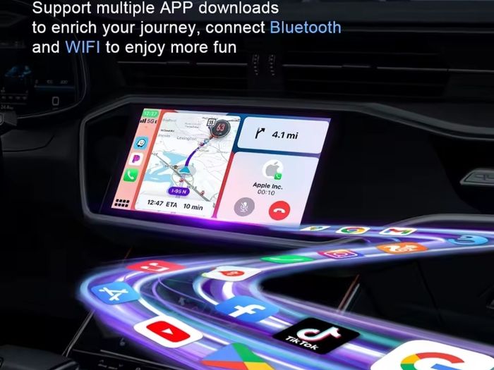 CarPlay Android Auto wireless Adapter Apple Car play Dongle Mini Ai Box