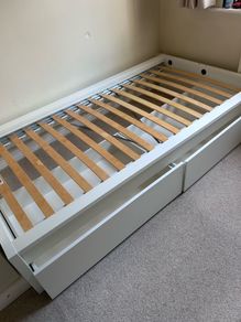Ikea Malm single bed with storage