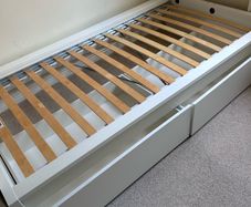 Ikea Malm single bed with storage