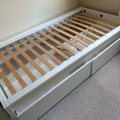 Ikea Malm single bed with storage