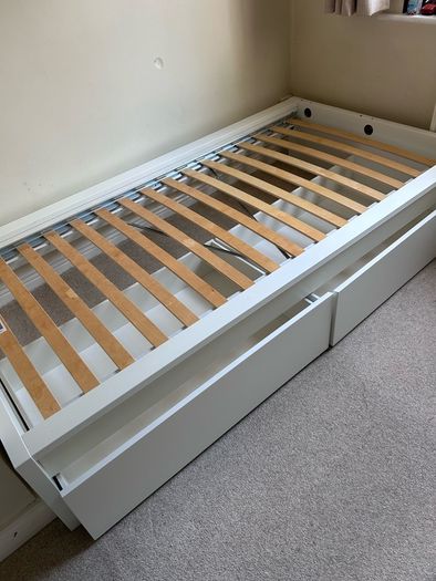 Ikea Malm single bed with storage