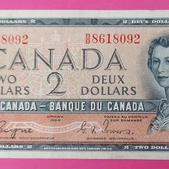 CANADA 1954 Two Dollar banknote in uncirculated condition