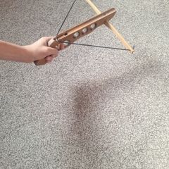 Wooden handcrafted cork gun