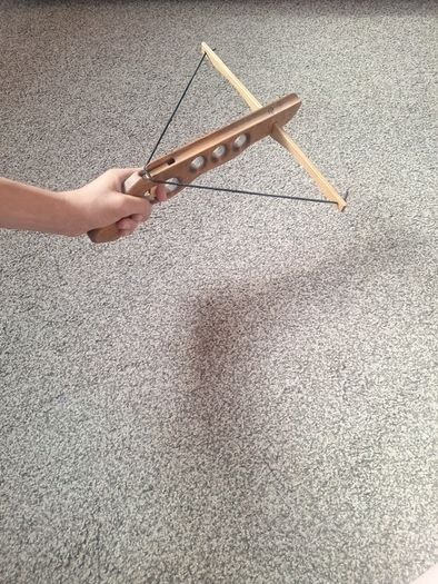 Wooden handcrafted cork gun