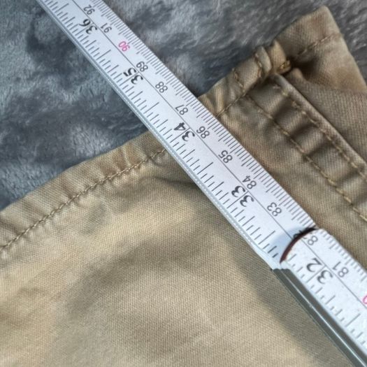 Polo Ralph Lauren Mens Trousers Chinos W36 L34 Beige Cotton Casual Zip