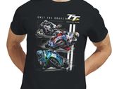 Isle Of Man TT Races T-Shirt  Only The Brave Heavyweight Cotton Tee