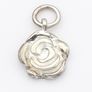 925 Sterling Silver Rose Flower Charm Image 3