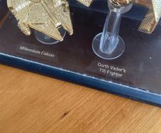 Star Wars 24k Gold Plated Models