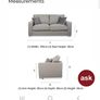 2 Seater Sofa Bed Image 6