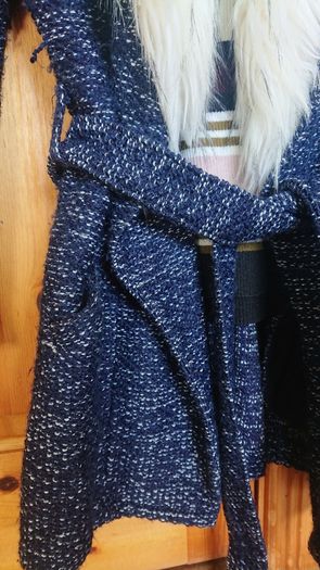 River Island Navy Cardigan/ Coat  Size 14