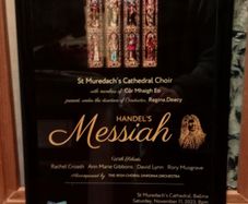 Saint Muredachs Cathedral Choir Publicity Poster Framed
