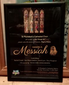 Saint Muredachs Cathedral Choir Publicity Poster Framed