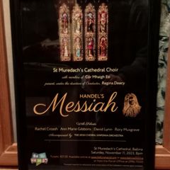 Saint Muredachs Cathedral Choir Publicity Poster Framed