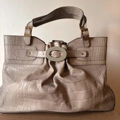 New Anya Hindmarch heritage leather bag, dove grey