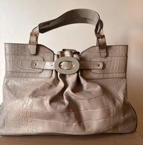 New Anya Hindmarch heritage leather bag, dove grey