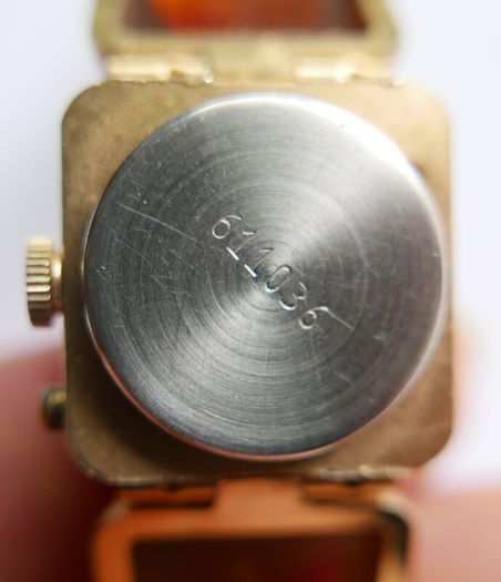 Vintage womens amber cocktail watch. Russian Watch Ladies CHAIKA