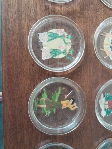 Art Deco Pin Up Drink Coasters
