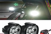 6LED 12V Motorcycle Headlights White Super Bright Working Front Light 1500LM LED Scooters Spotlight Motorbike Fog Lamp