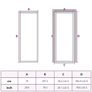 Interior Door 76x201.5 cm White ESG Glass and Aluminium Image 7