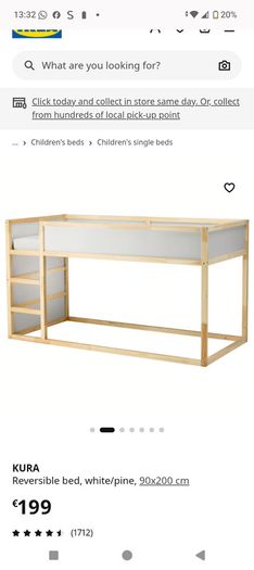 Single Loft Bed Kura IKEA