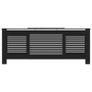 MDF Radiator Cover Black 205 cm Image 3