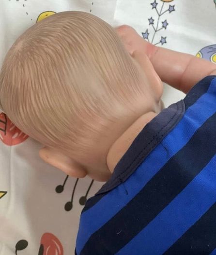 Reborn Dolls 17inch 46cm Reborn Baby Dolls Reborn Toddler Dolls Lifelike Real Soft Touch Maddie with Hand-Drawing Hair Handmade Doll Xmas Gift (FREE POSTAGE)