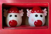 Christmas Reindeer Salt &amp; Pepper Shakers