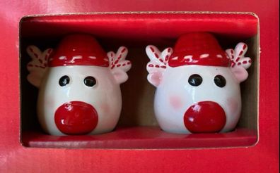 Christmas Reindeer Salt & Pepper Shakers
