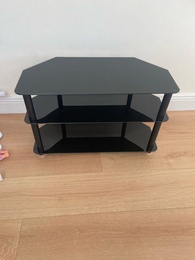 glass tv stand