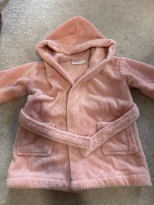 Pink dressing gown by The little white company size 12-18
