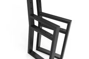 CHRONO Industrial Steel Bench Legs (Pair) | Modern Hourglass DIY Base
