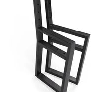 CHRONO Industrial Steel Bench Legs (Pair) | Modern Hourglass DIY Base