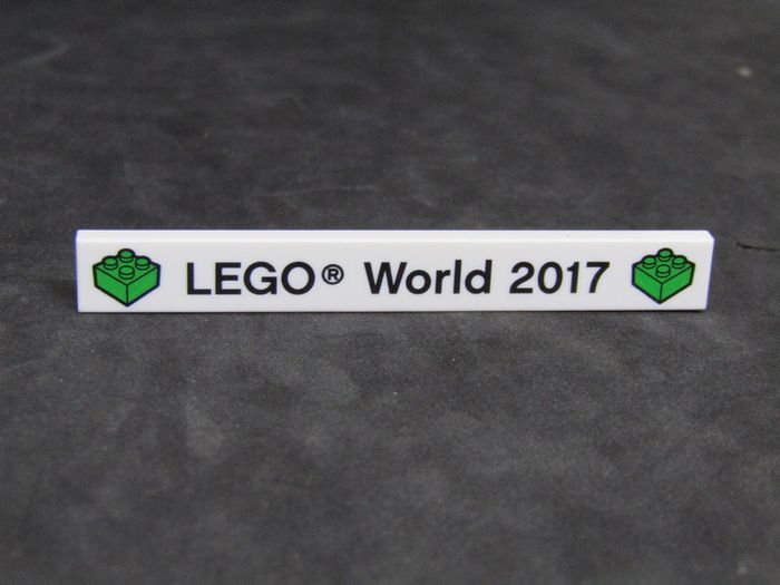 Lego World Fair Promotion Tile from Denmark 2017 A Rare Promotion Tile From Private Collection Collected At The Lego World Fair in Bella Center Copenhagen Denmark February 2017 RARE AND HARD TO FIND