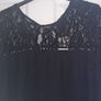 PLUS SIZE (22) Black Lace & Pleat Top. New Image 4