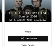 take that tickets