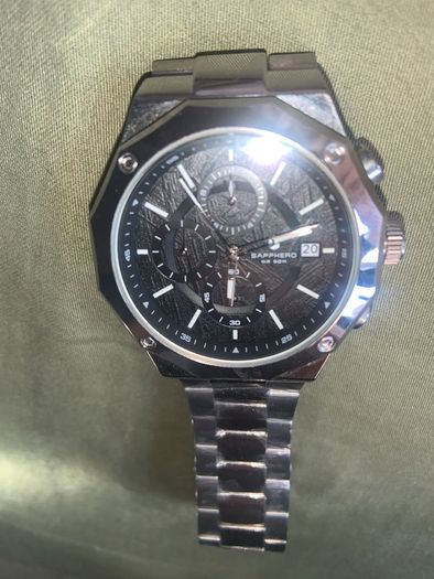 Mens stainless steel watch