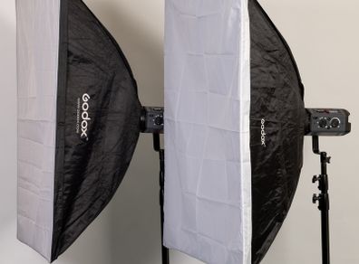 Two foldable Godox softboxes 120x80cm