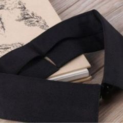 Classic Black Collar Shirt Fake Collar