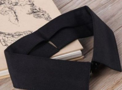 Classic Black Collar Shirt Fake Collar