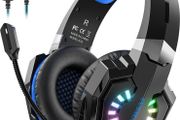 INSMART PS5 PS4 Headset, PC Gaming Headset Over-Ear Gaming Headphones with Mic RGB Light Noise Cancelling &amp; Volume Control for Laptop Mac New Xbox One PS4 PS5 (FREE SHIPPING)