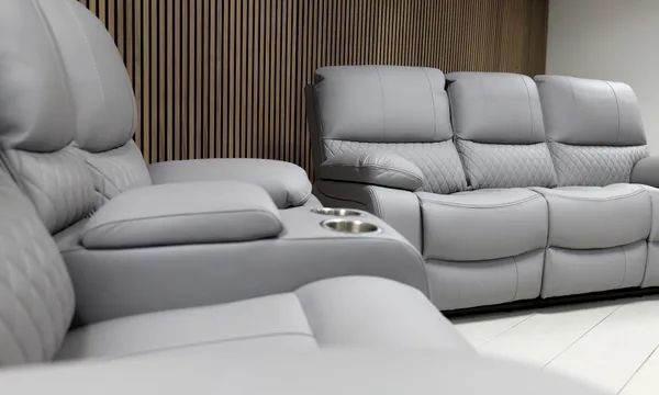Rita recliner sofa 3+2 seater Light Grey