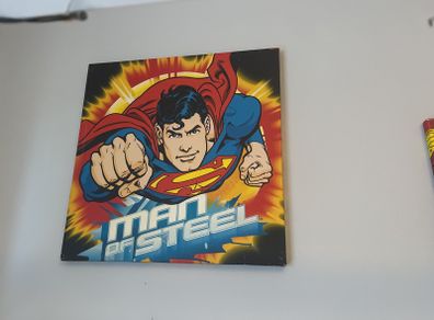 Superman Canvas 2x 35cmx35cm FREE