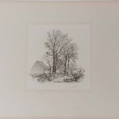 Lane Near Herne Bay Etching Robert Brandard