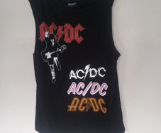 AC DC Tank Top Color Black Size S