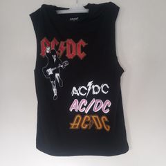 AC DC Tank Top Color Black Size S