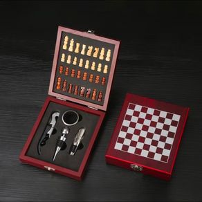 Chess Wine Board Set